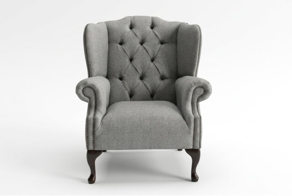 Fotel Chesterfield 1-osobowy fotel z tkaniny skórzanej, tapicerowany, sofa do oglądania telewizji, kanapa.