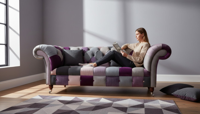 Projekt 3-miejsce siedzące tapicerowana sofa kanapa Włókienniczy klubowa sofa luksusowe siedzenia