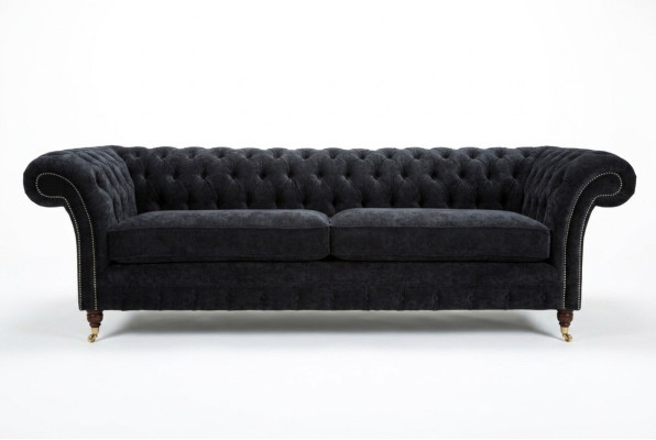 Wysokiej jakości kanapa Chesterfield Podkładka czteroosobowa sofa włókiennicza tkanina z materiału XXL