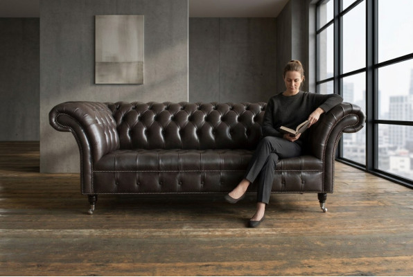 Sofa materiałowa Chesterfield sofa skórzana sofa podkładka salonowa Wykonane na miarę