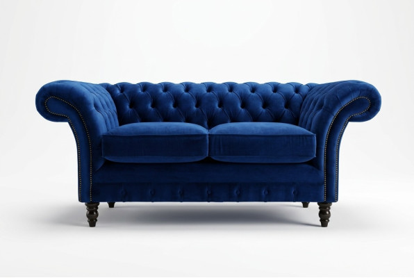Sofa Chesterfield 2-osobowa Kanapa Tapicerowana Projektant Fotele Sofy Komplet Dwuosobowy