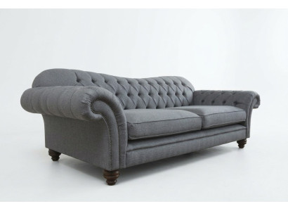 Sofa 4 miejsce do siedzenia Projekt kanapy Chesterfield Siedziba Ustawić Skórę Włókienniczą Podkładka Nowość