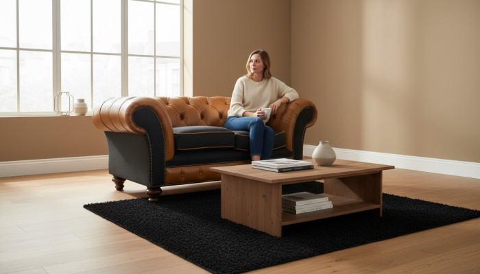 Salon Chesterfield - kanapa, sofa, fotele, tapicerowane meble do salonu