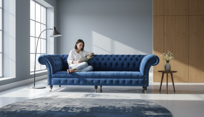 Sofa Sofy Luksusowe sofy tapicerowane Sofy materiałowe Luksusowa designerska kanapa Nowe 4 miejsce do siedzenia