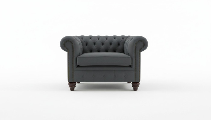 Chesterfield Design Fotel Kanapa Obicie Luksusowy Materiał Kanapa 1-osobowa Jeden osobowy