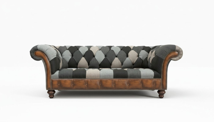 Chesterfield Włókienniczy Sofa 3 miejsce siedzące Sofa Podkładka Sofy Design Luksusowe Sofy Tkaninowe Nowość