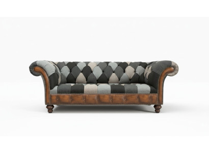 Chesterfield Włókienniczy Sofa 3 miejsce siedzące Sofa Podkładka Sofy Design Luksusowe Sofy Tkaninowe Nowość