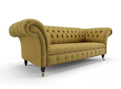 Żółta Kanapa Trzyosobowa Podkładka Design Sofa Sofa 3-osobowa Siedziba Sofy Pokój Luksusowe kanapy