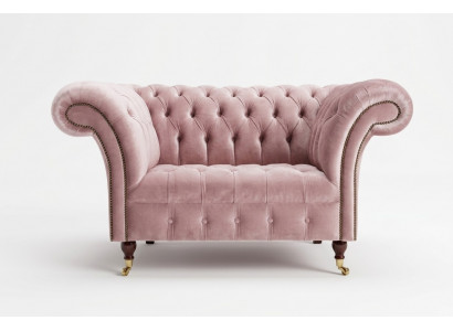 Fotel pokrycie Meble Chesterfield Różowy Sofa Tekstylia Skóra Materiał Sofa Jednoosobowa