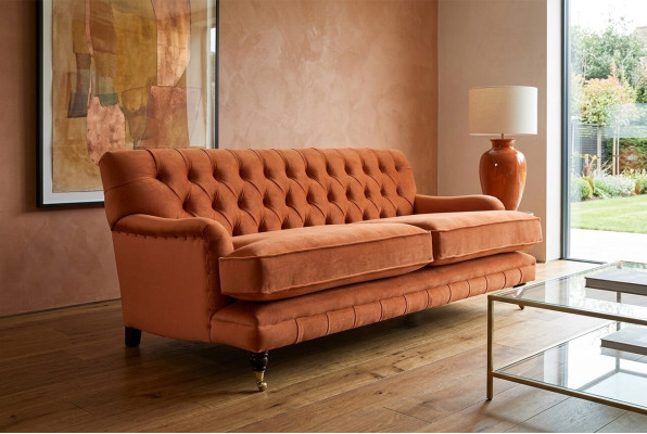Chesterfield Couch, poduszka siedziska trzyosobowa sofa wytrzymała i wysokiej jakości
