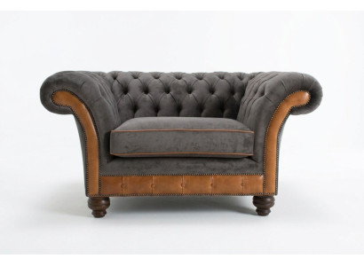 Fotel jednoosobowy Klubowy fotel telewizyjny Sofa Chesterfield Oryginalne meble z Anglii Nowe