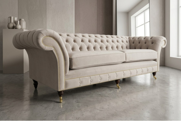Sofa 4 miejsce do siedzenia xxl Kanapa Siedziba Podkładka Sofy Kanapy Chesterfield Design