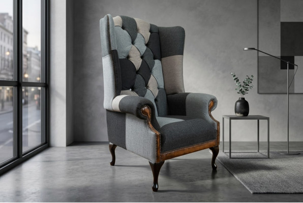Designerski fotel Chesterfield Fotel Club Lounge 1 miejsce do siedzenia