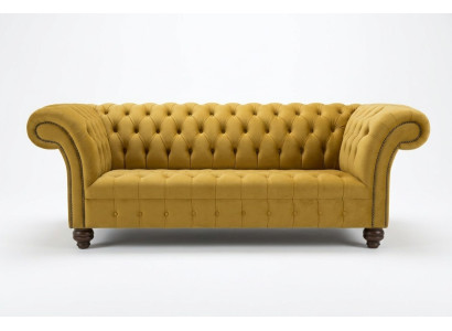 Projektant Chesterfield Zestaw sofowy Sofa Kanapa Podkładka Zestaw z Aksamitu 4-częściowy.