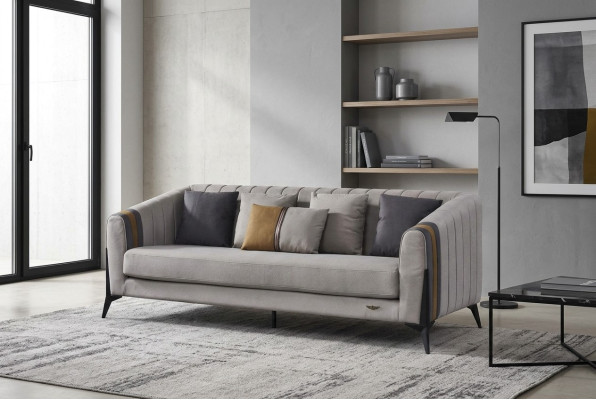Zestaw sofowy Żywy krajobraz Sofy Kanapy Podkładka Sofa materiałowa 3+1 miejsce do siedzenia
