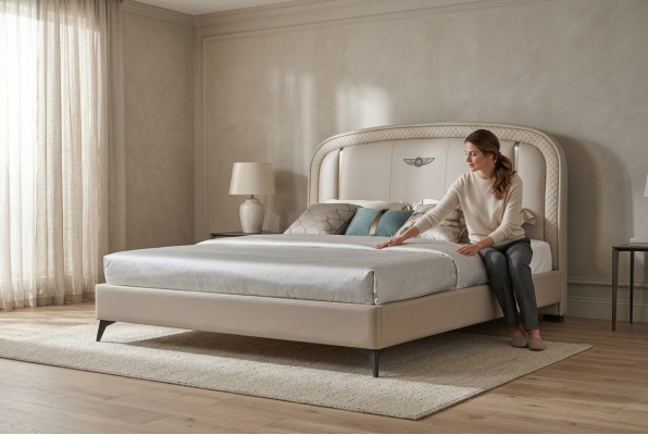 Łóżko Podkładka Design Luksusowe Double Hotel Dekoracja łóżka 180x200cm Sleep Pokój