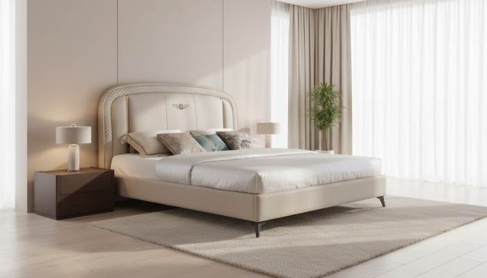 Łóżko Podkładka Design Luksusowe Double Hotel Dekoracja łóżka 180x200cm Sleep Pokój
