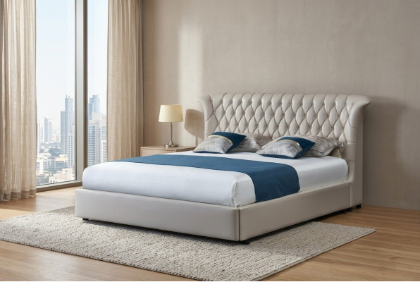Łóżko tapicerowane łóżka Łóżko Podkładka Designer Hotel Chesterfield luksusowy design