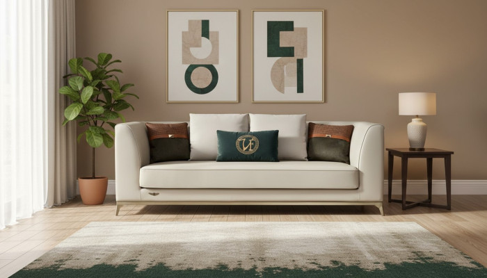 Zestaw sofowy 3+1 miejsce do siedzenia Zestaw Design Sofy Deco Podkładka Kanapy Relaks Skóra