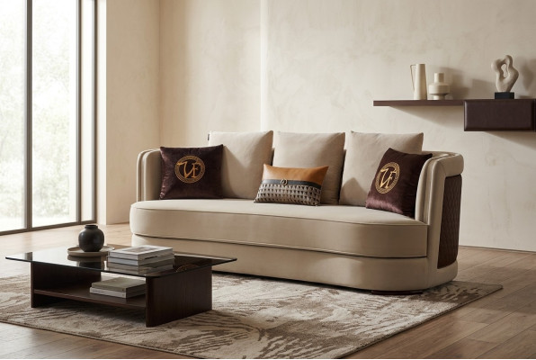 Designerska Sofa Kanapa Podkładka Sofy Kanapy Skóra Nowe 3 miejsce do siedzenia trzyosobowe