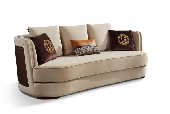 Designerska Sofa Kanapa Podkładka Sofy Kanapy Skóra Nowe 3 miejsce do siedzenia trzyosobowe