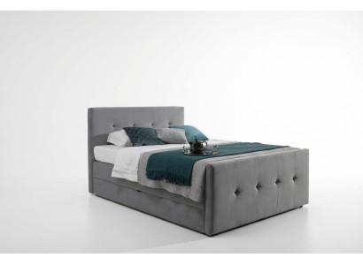 Nowoczesne Szare Łóżko Chesterfield Luksusowe Podwójne Łóżka Sypialnia Meble