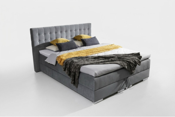 Chesterfield Design łóżko Tekstylia Welurowe Tapicerowane Welurowe Luksusowe Łóżka Sypialniane Nowe