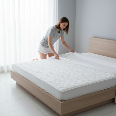 Nakładka na materac Topper lux Ochraniacz materaca Visco Wysokiej jakości nakładki 160x200