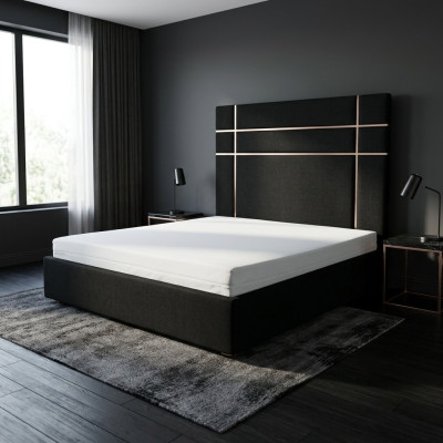 Hotel Double Skóra Włókienniczy Łóżko Sypialnia Podkładka Luksusowe łóżko Nowoczesny Design