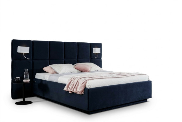 Sypialnia Design luksusowe łóżko 200x200 Texil z ramą łóżka podwójnego