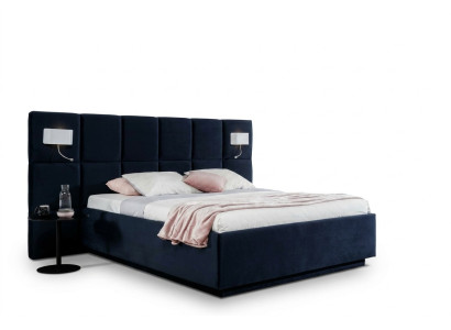 Sypialnia Design luksusowe łóżko 200x200 Texil z ramą łóżka podwójnego