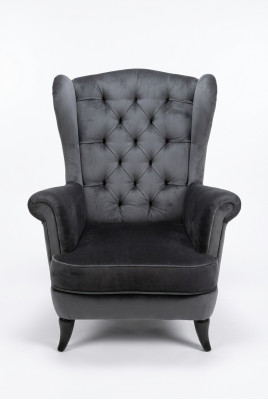 Fotel z podłokietnikami Chesterfield Lehn Chairs Sessel 1 Sitzer Throne Chair Seat Upholstered