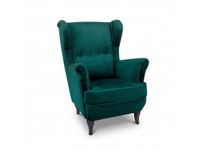 Fotel z podnóżkiem Fotel Telewizyjny Design Tapicerka Kanapa Chesterfield Tkanina Meble