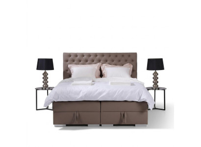 Designerskie łóżko sprężynowe do łóżka podwójnego Sypialnia Chesterfield Meble