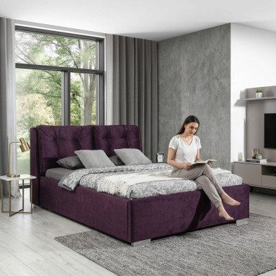 Łóżko tapicerowane Luksusowy design Doppel Hotel Betten 180x200cm Sypialnia Tekstylia Nowe