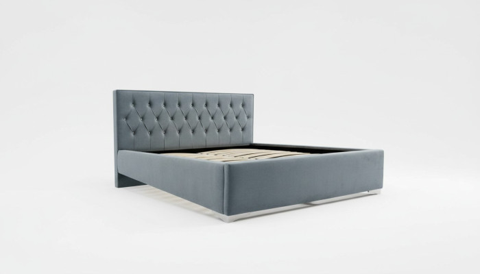 Chesterfield Włókienniczy Łóżko Podkładka Design 140x200 Podwójne łóżko z ramą łóżka