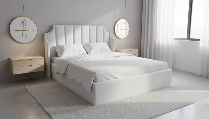 Skóra Design Łóżko łóżko Małżeństwo Nowoczesna Rama Sleep Pokój Luksusowy Hotel Dwuosobowy