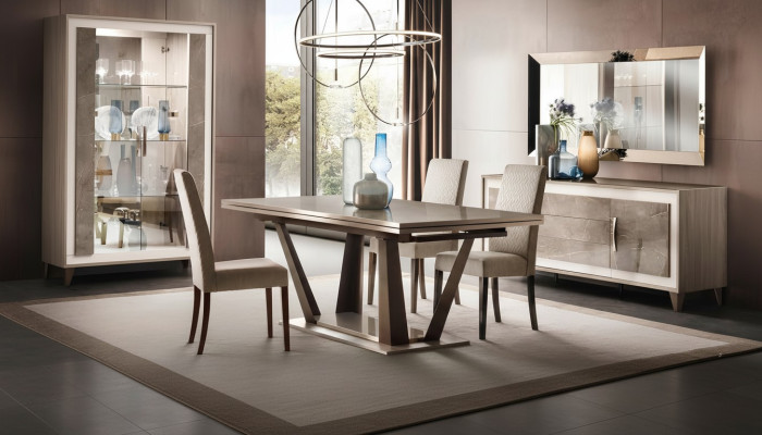 Klasyczny Design Stół obiadowy Meble w stylu włoskim Jasny Brąz