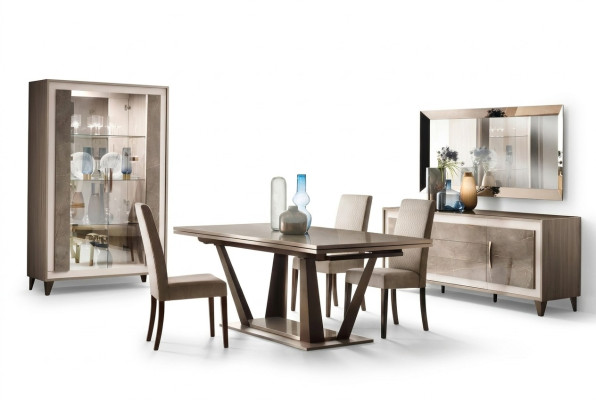 Klasyczny Design Stół obiadowy Meble w stylu włoskim Jasny Brąz