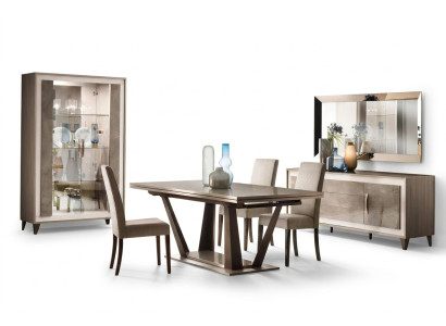 Klasyczny Design Stół obiadowy Meble w stylu włoskim Jasny Brąz