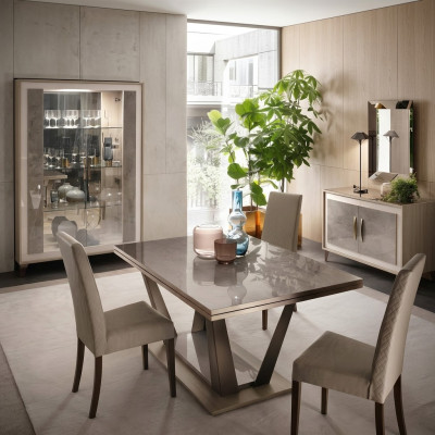 Stół obiadowy jadalnia salon Ustawić Drewno Design Italian Meble