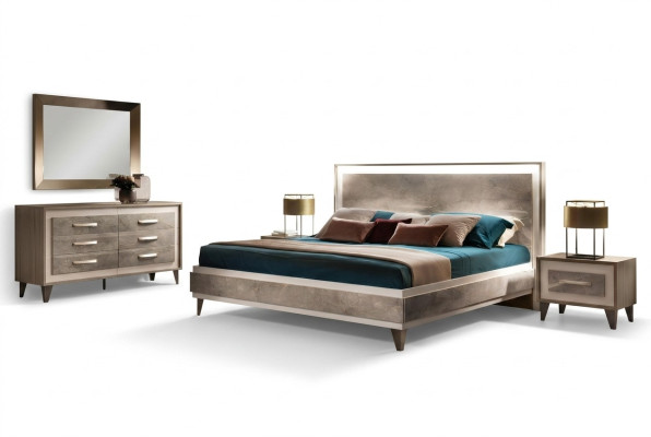 Łóżko Podkładka Design Luxury Double Hotel bed Marriage Sleep Pokój arredoclassic