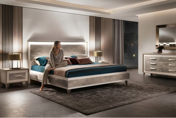 arredoclassic Włoski Sypialnia Meble Design Ustawić łóżko Stolik nocny