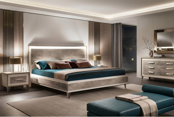 arredoclassic Włoski Sypialnia Meble Design Ustawić łóżko Stolik nocny