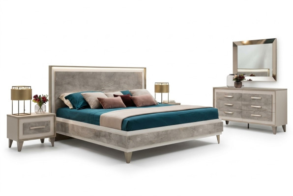 arredoclassic Włoski Sypialnia Meble Design Ustawić łóżko Stolik nocny