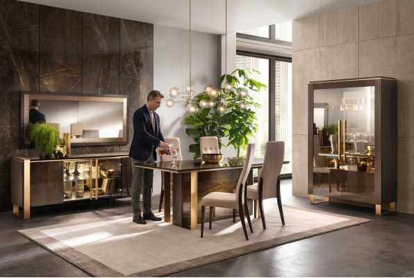 Stół obiadowy Tabela Grupa jadalnia Drewno salon Ustaw Design Krzesza