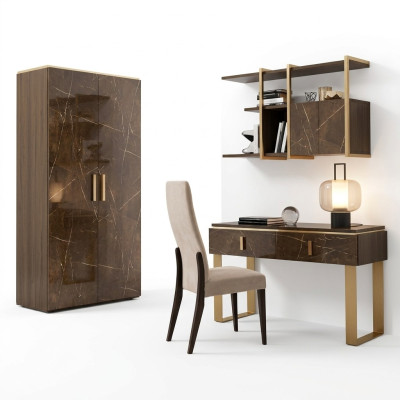 Klasyczny nowoczesny styl Krzesło Drewno Włókienniczy Siedzisko klubowe Fotel Podkładka Design Lounge