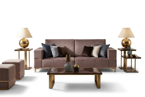 Szlachetny designerski stolik kawowy Stolik sofa salon Tabela stoły Stal nierdzewna
