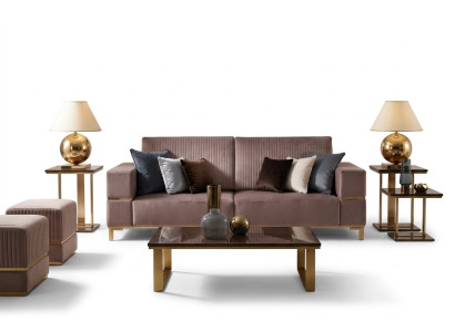 Szlachetny designerski stolik kawowy Stolik sofa salon Tabela stoły Stal nierdzewna