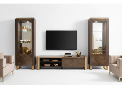 Zestaw mebli do salonu designerski kredens do salonu 2x Galota 3-częściowy.